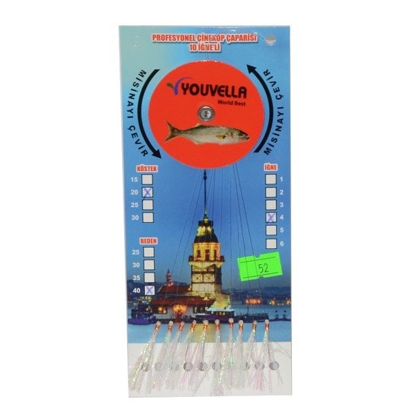 Youvella 7570 Çinekop Çaparisi 10 İğne Kolay Açılır 0.25X0.35mm