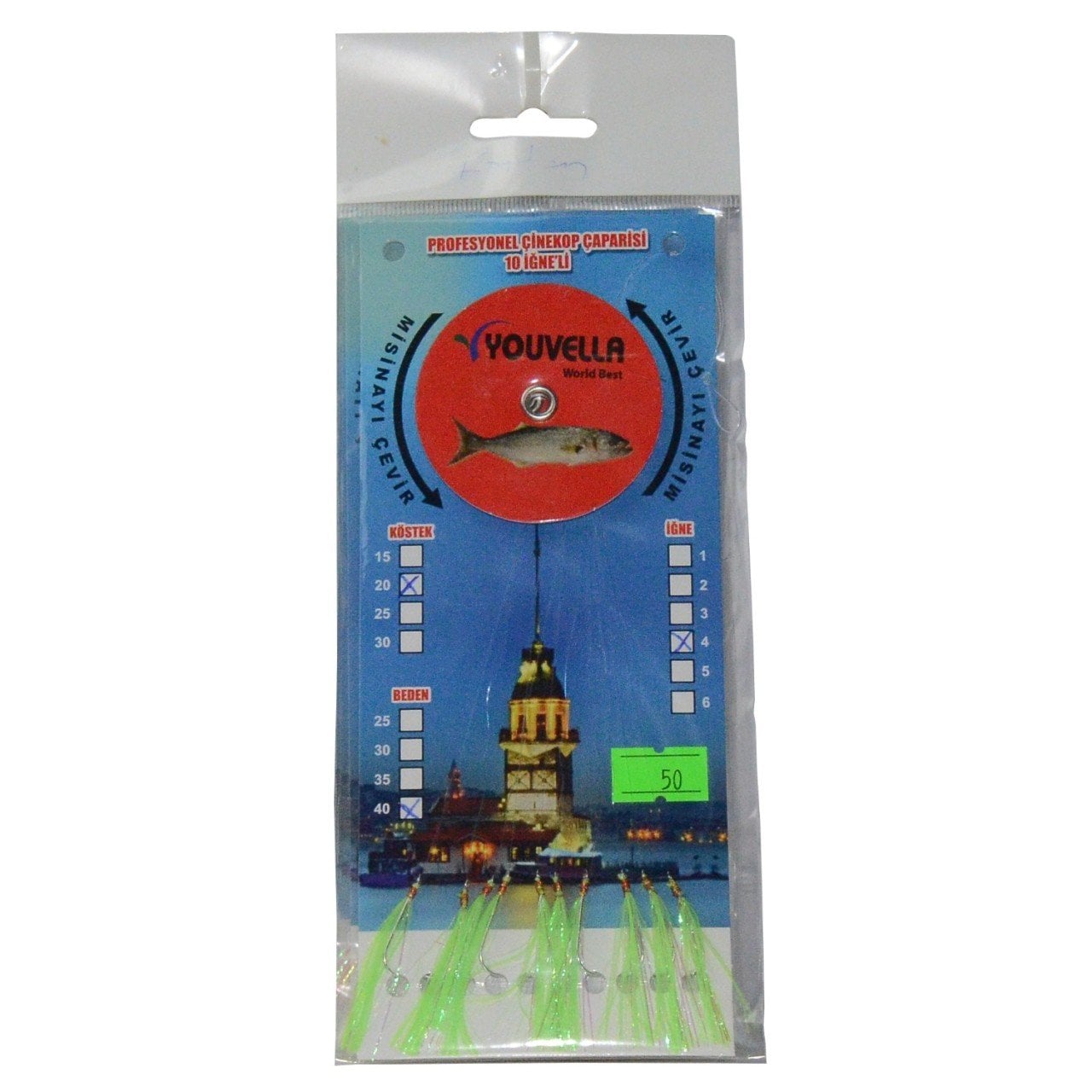 Youvella 7570 Çinekop Çaparisi 10 İğne Kolay Açılır 0.25X0.35mm 