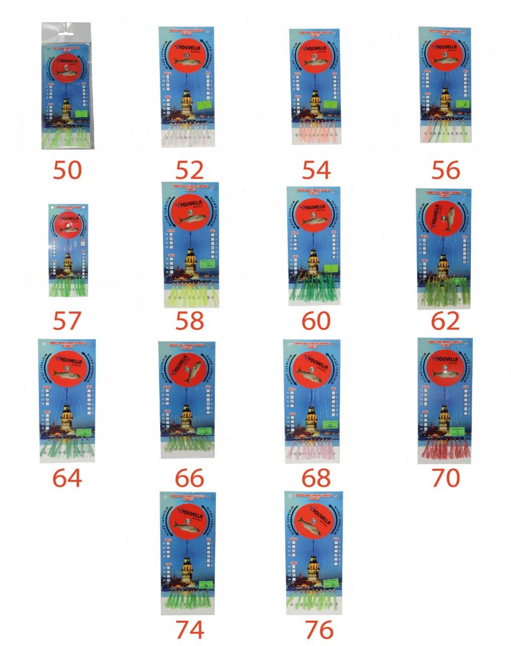 Youvella 7570 Çinekop Çaparisi 10 İğne Kolay Açılır 0.25X0.35mm 52