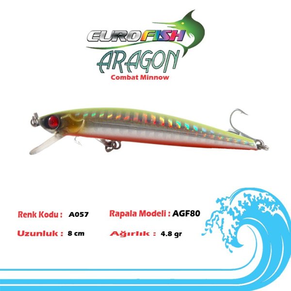 Eurofish Aragon Maket Balık 8 cm A057