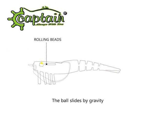 Captain 3064 Silikon Karides 3D 8.5 cm Suni Yem 8gr