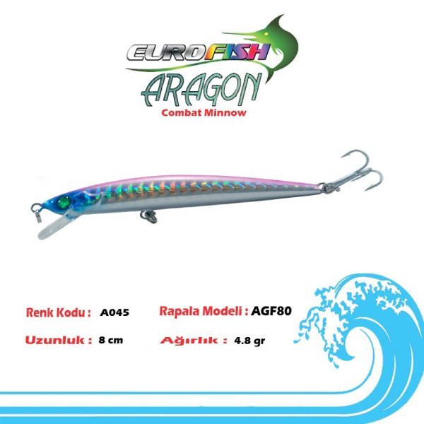 Eurofish Aragon Maket Balık 8 cm A045