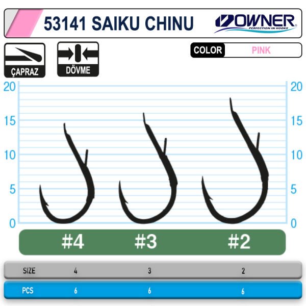 Owner 53141 Saiku Chinu Pink İğne 3