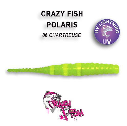 CRAZY FISH POLARIS / 45 MM / COLOR: 6 CHARTREUSE
