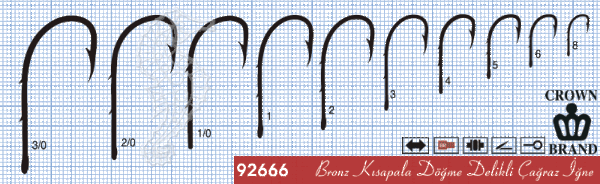 Crown Olta İğnesi 92666 100lü Standart - NO:4-0
