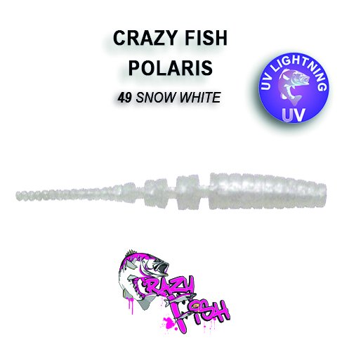 CRAZY FISH POLARIS / 45 MM / COLOR: 49 SNOW WHITE