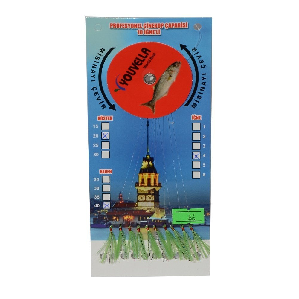 Youvella 7570 Çinekop Çaparisi 10 İğne Kolay Açılır 0.25X0.35mm 
