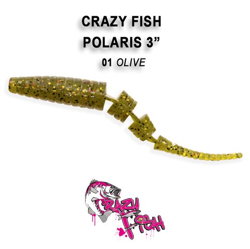 CRAZY FISH POLARIS 3 / 68 MM / COLOR: 01 OLIVE