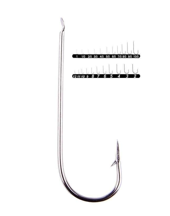 Youvella 1302 Palalı Düz Olta İğnesi 100lü Kutu Nikel