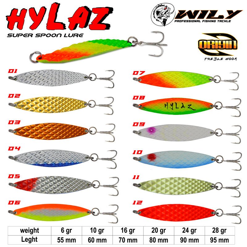 Wily Hylaz Kaşık  24 gr  90 mm - Arkası Hologramlı