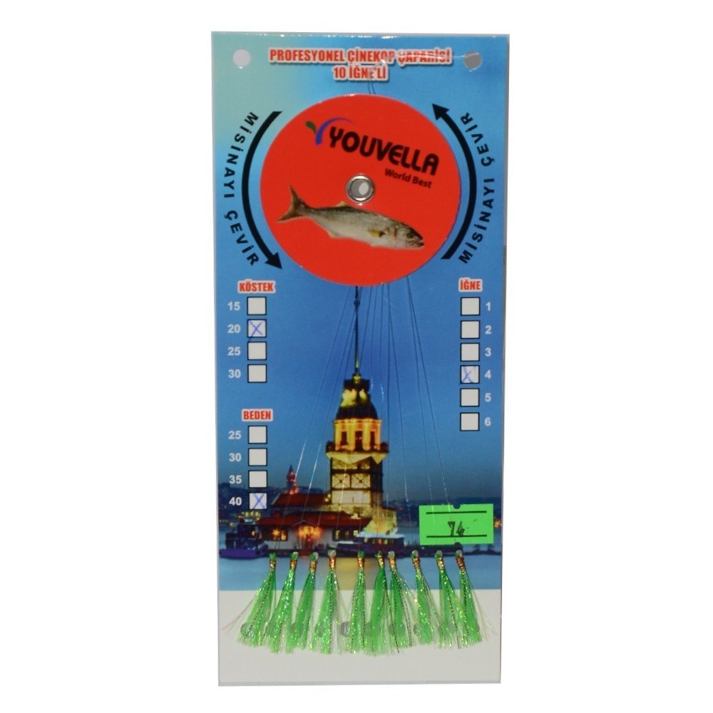 Youvella 7570 Çinekop Çaparisi 10 İğne Kolay Açılır 0.25X0.35mm 