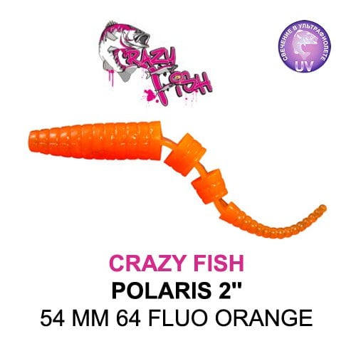 CRAZY FISH POLARIS 2 / 54 MM / COLOR: 64 FLUO ORANGE