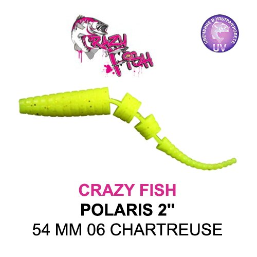 CRAZY FISH POLARIS 2 / 54 MM / COLOR: 6-6 CHARTREUSE
