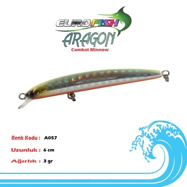Eurofish Aragon Maket Balık 6 cm A057