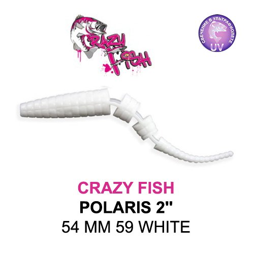 CRAZY FISH POLARIS 2 / 54 MM / COLOR:  59 WHITE