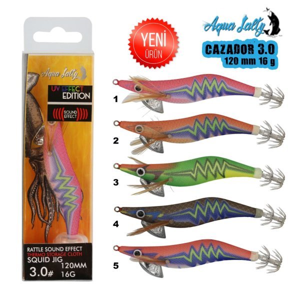 Cazador Squid Jig Kalamar Zokası 120Mm 16G 3.0 2