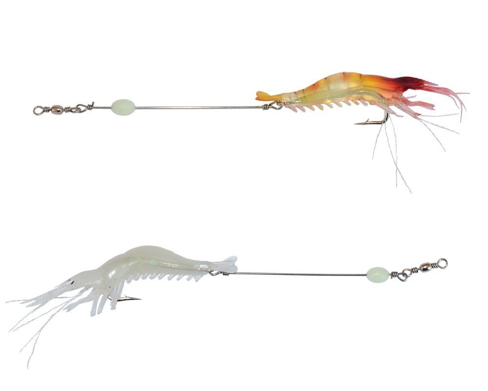Captain 3063 Silikon Karides Takım 10cm Suni Yem 2'li Set A