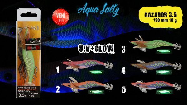 Cazador Squid Jig Kalamar Zokası 130Mm 19G 3.5 4