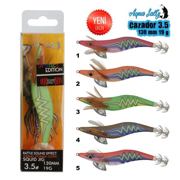 Cazador Squid Jig Kalamar Zokası 130Mm 19G 3.5 4