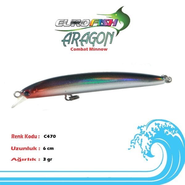 Eurofish Aragon Maket Balık 6 cm C470