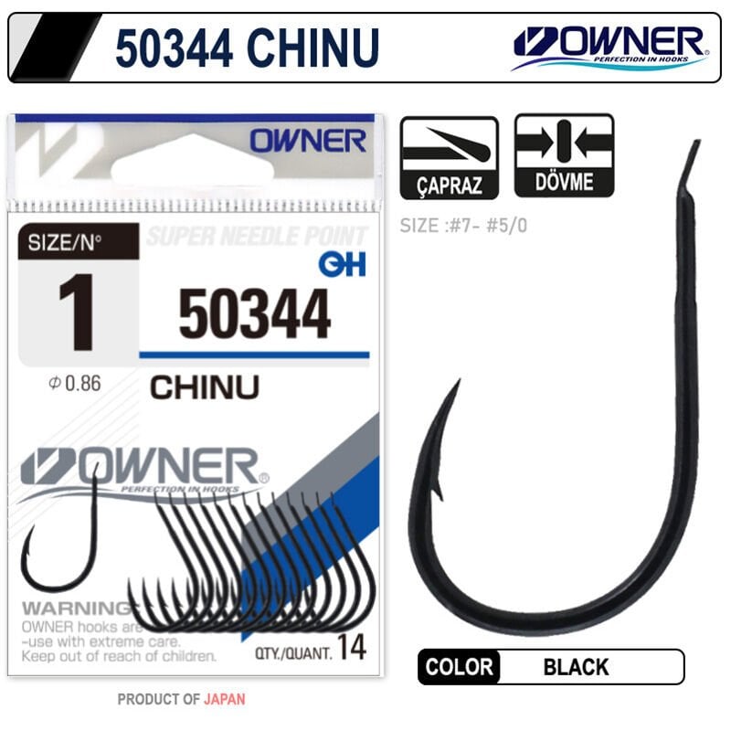 Owner 50344 Chinu Black İğne 1