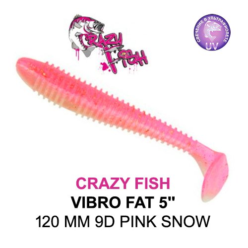 CRAZY FISH VIBRO FAT / 120 MM / COLOR: 9D PINK SNOW