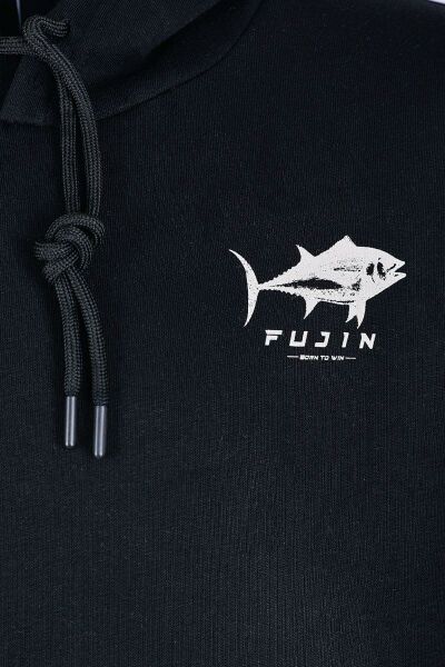 Fujin Tuna Hoodie Black Sweatshirt Erkek 