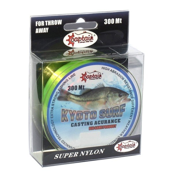 Captain Kyoto Surf 300mt Monofilament Misina Sarı 0.37 mm