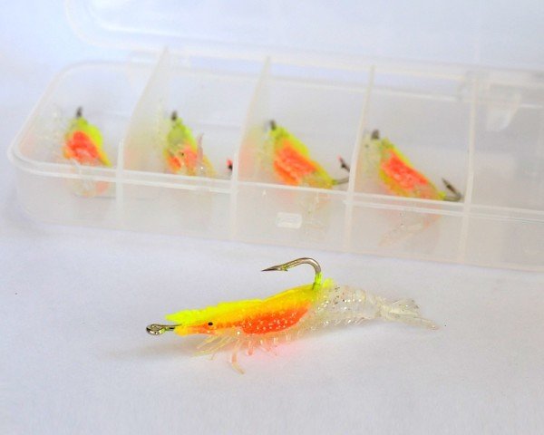 Captain 3062 Silikon Karides 5.5cm Suni Yem 5'li Kutu 02