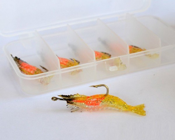 Captain 3062 Silikon Karides 5.5cm Suni Yem 5'li Kutu 06