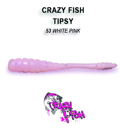 CRAZY FISH TIPSY / 50 MM / COLOR: 53 WHITE PINK