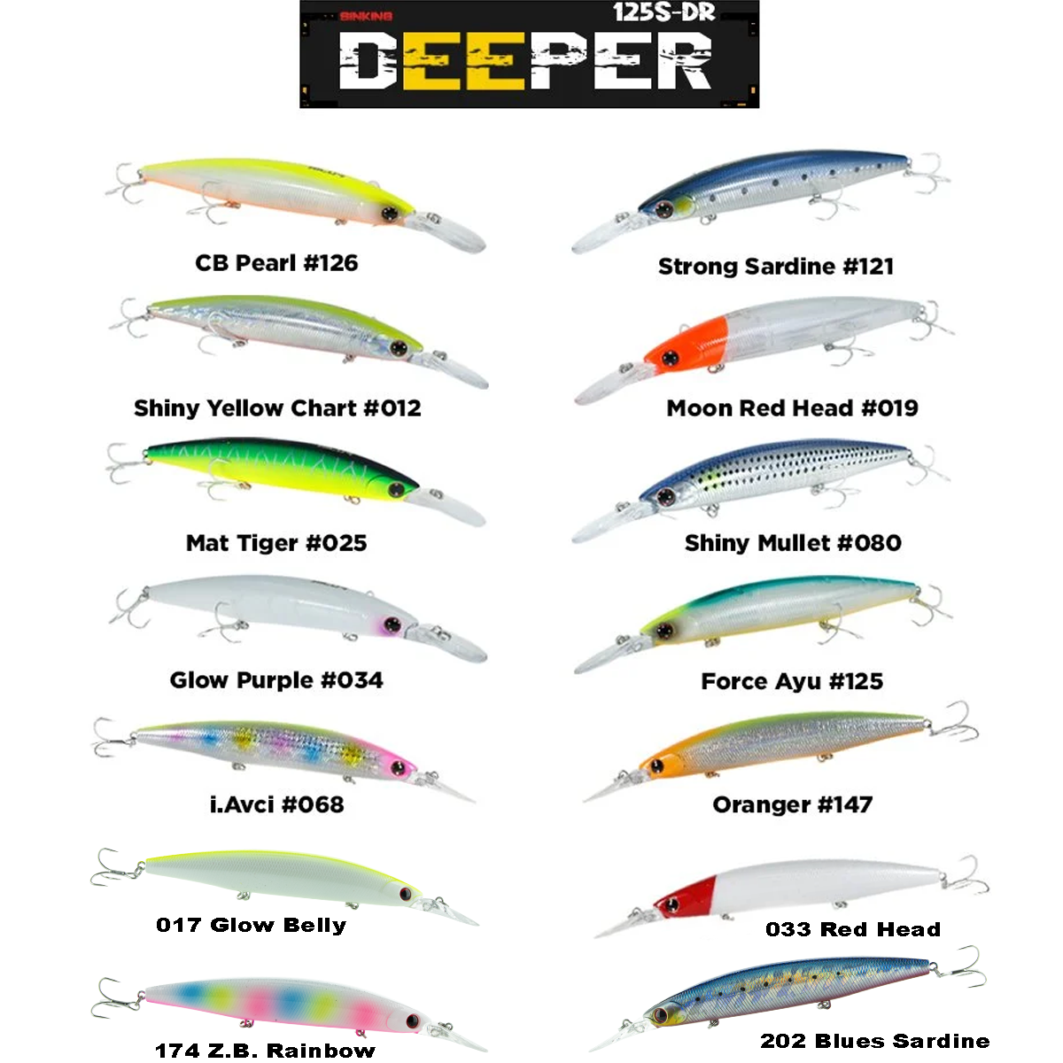 Fujin Deeper 125S-DR Slow Sinking Maket Balık 