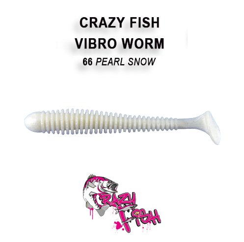 CRAZY FISH VIBRO WORM / 50 MM / COLOR: 66 PEARL SNOW