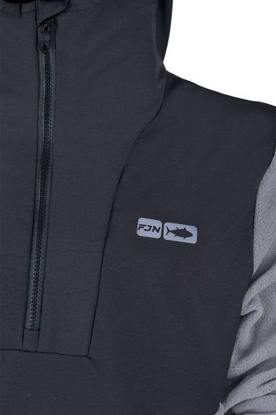 Fujin SeaGame Technical Polar Hoodie Black Grey 
