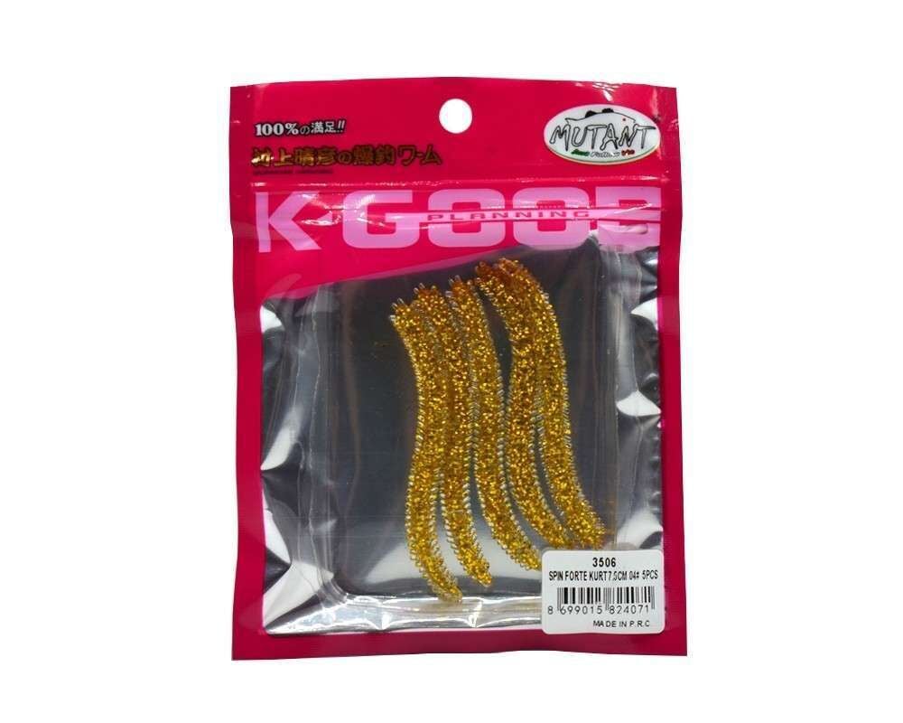 Mutant 3506 Spin Forte 75cm Aromalı LRF Silikon Suni Yem 5li Set 04