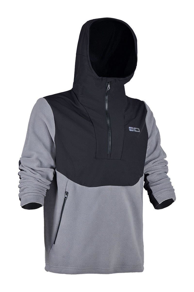 Fujin SeaGame Technical Polar Hoodie Black Grey 