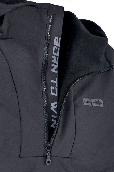 Fujin SeaGame Technical Polar Hoodie Black Grey 