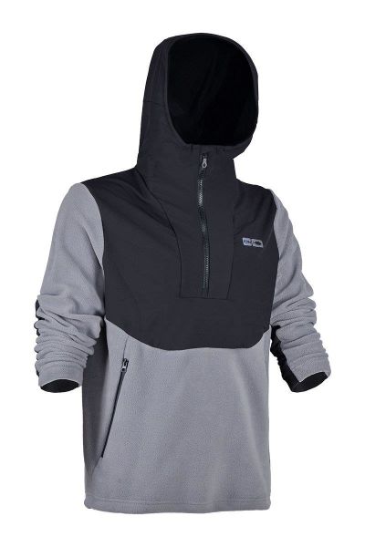 Fujin SeaGame Technical Polar Hoodie Black Grey 