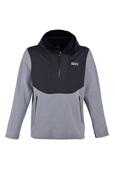 Fujin SeaGame Technical Polar Hoodie Black Grey 