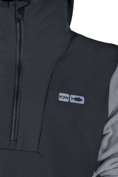 Fujin SeaGame Technical Polar Hoodie Black Grey 