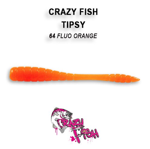 CRAZY FISH TIPSY / 50 MM / COLOR: 64 FLUO ORANGE