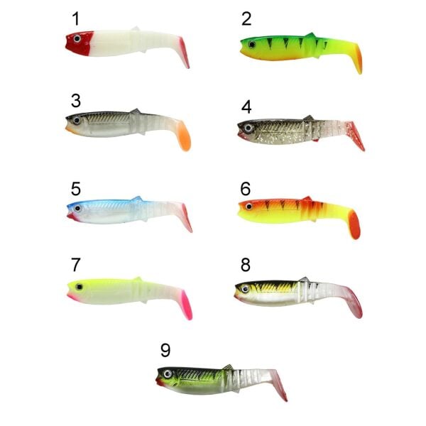 Captain 3569 Style Soft 8cm Levrek Silikonu 5li Paket Suni Yem