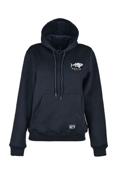 Fujin Tuna Hoodie Black Sweatshirt Kadın 