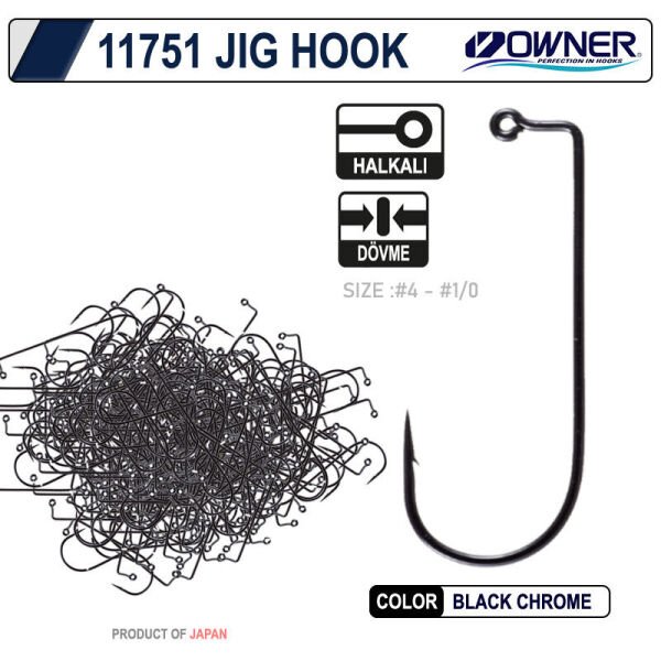 Owner 11751-5318 Jig-28 Jig İğnesi (Adet) 1-0