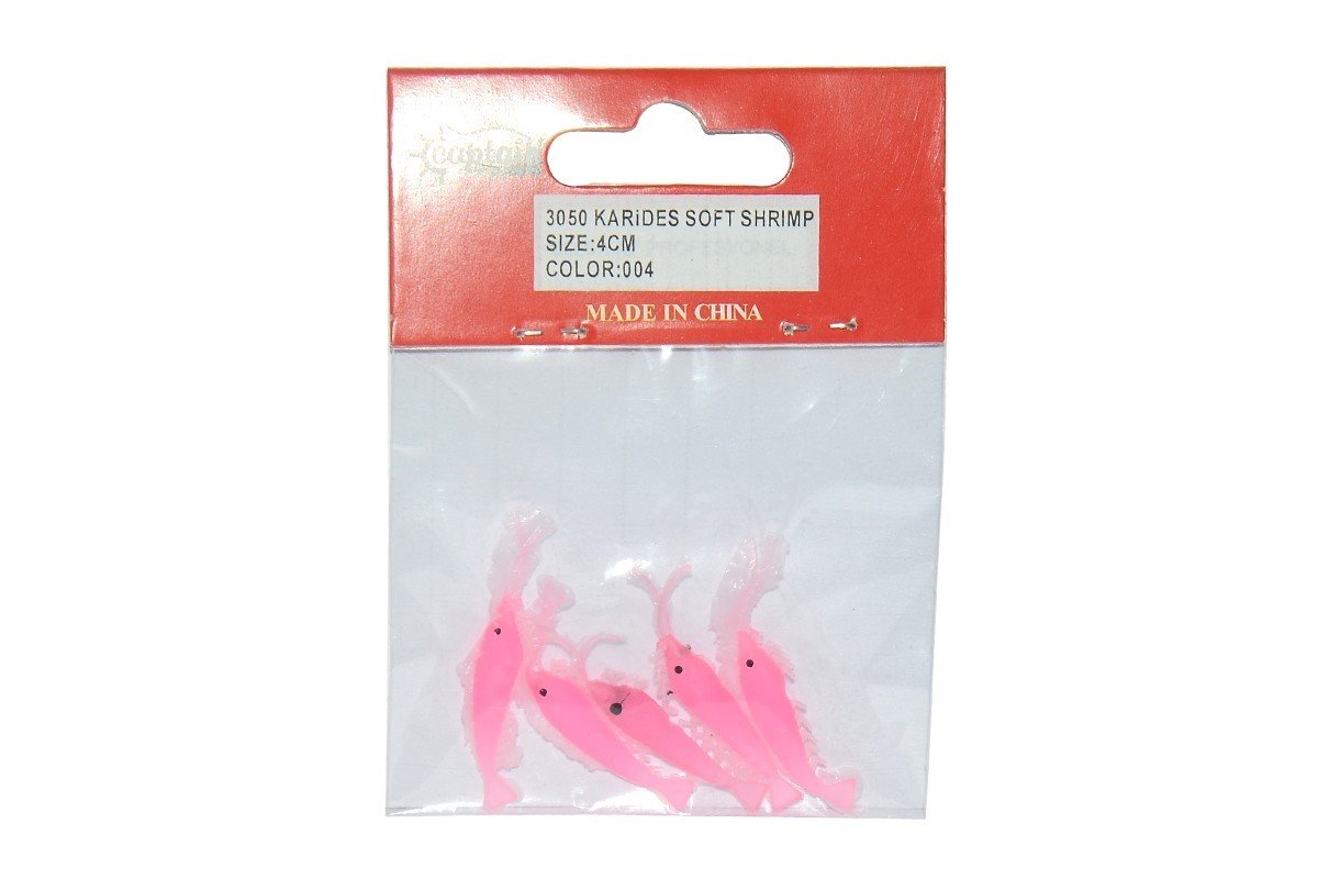 Captain 3050 Silikon Karides 4cm Suni Yem 5'li Paket 004