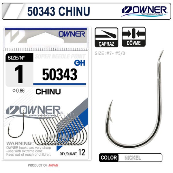 Owner 50343 Chinu White İğne 2-0