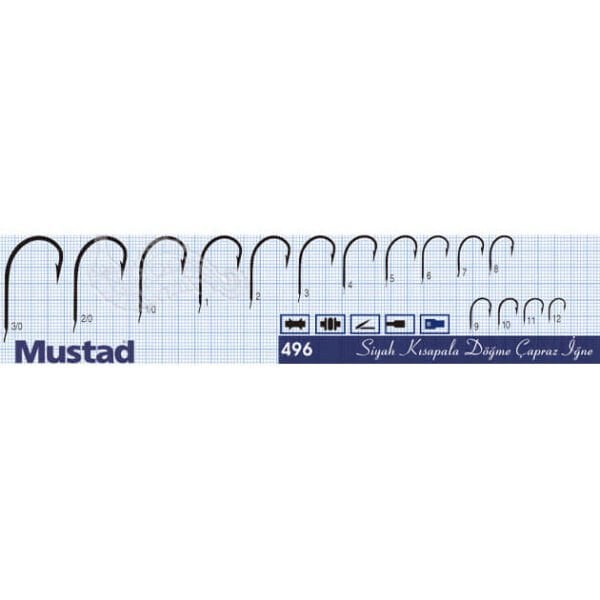 Mustad Olta İğnesi 496 50li Standart - NO:10