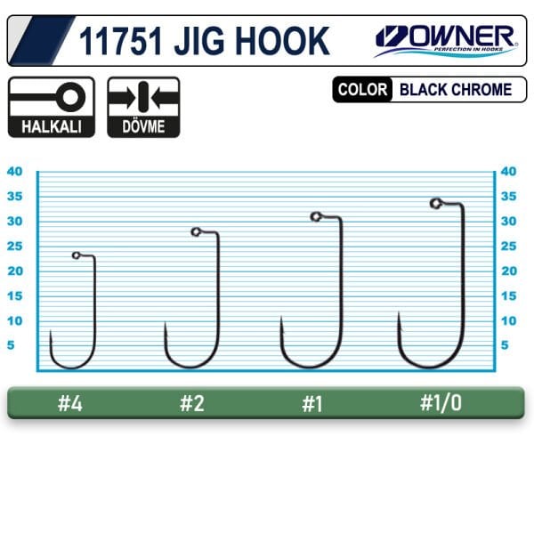 Owner 11751-5318 Jig-28 Jig İğnesi (Adet) 4