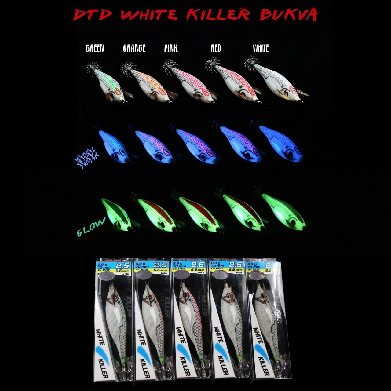 White Killer Bukva 2.5 Kalamar Zokası Red