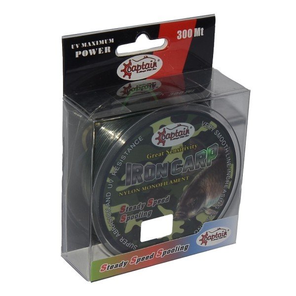 Captain İron Carp 300mt Monofilament Misina Kamuflaj 0.40 mm